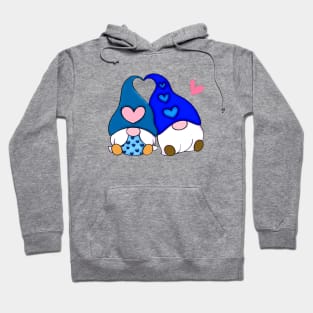 Gnome Love Blue Hoodie